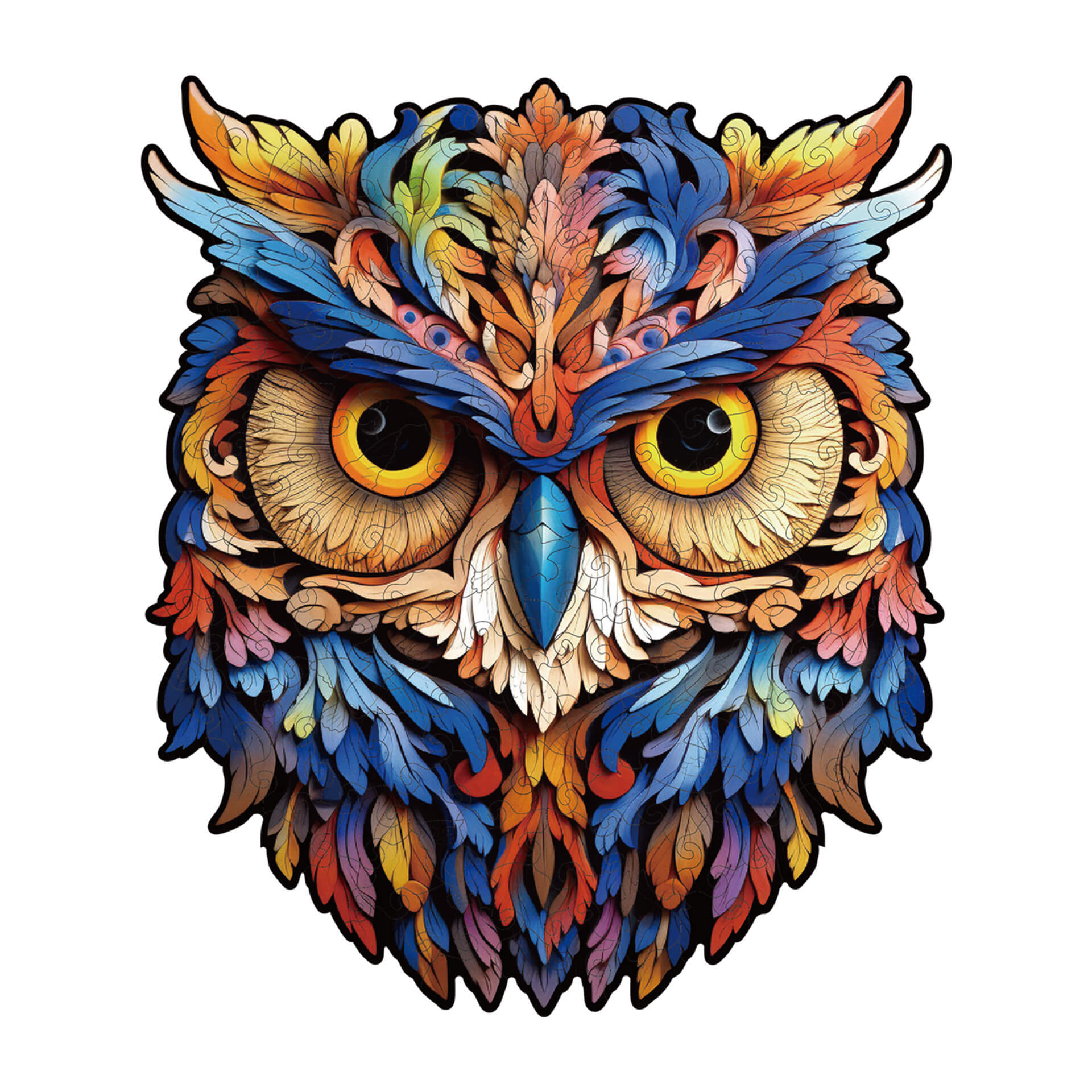 Owl wooden puzzle for kids and family fun, safe and durable educational toy